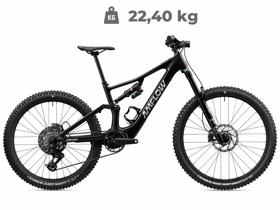 Elektrokolo Amflow PX Carbon (700 Wh) 2026 black - AVINOX motor