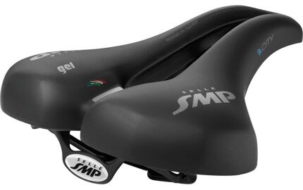 Sedlo Selle SMP E-City Gel cerná, unisex, 259x223mm, cca 675g