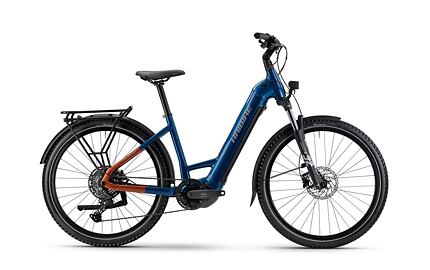 Haibike TREKKING 4 - Low - blue/orange/silver