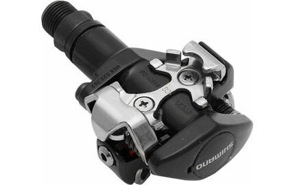 pedály SHIMANO SPD PD-M505L černé s kufry SM-SH51, v krabičce
