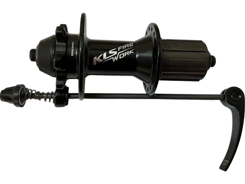 Náboj zad. INTL (6bolt), 32H 135mm KLS firework logo black