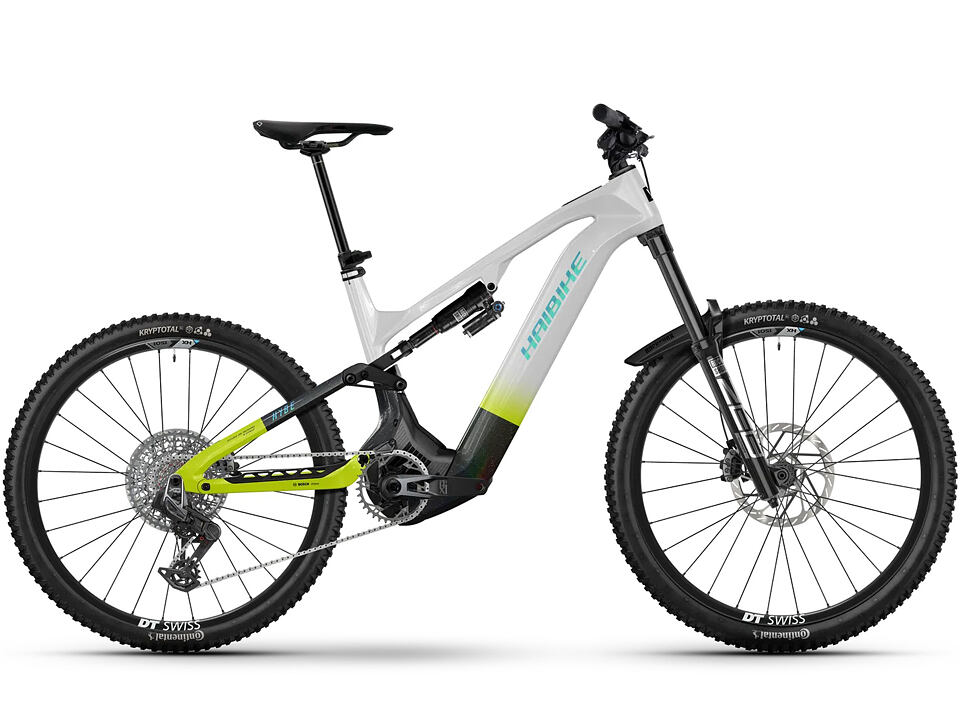 Haibike HYBE CF 11 sparkling white/splatter black/radiant green